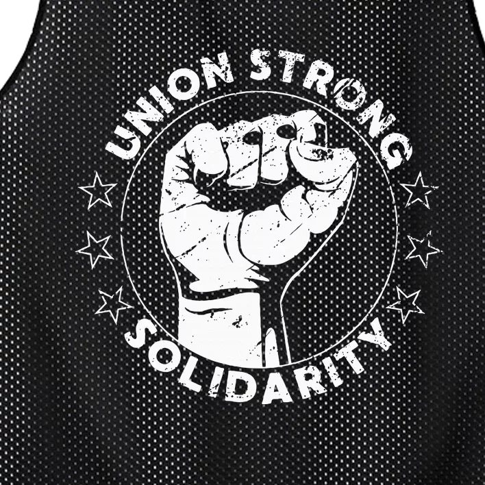 Union Strong Solidarity Fist Workers Rights Us Union Fan Mesh Reversible Basketball Jersey Tank