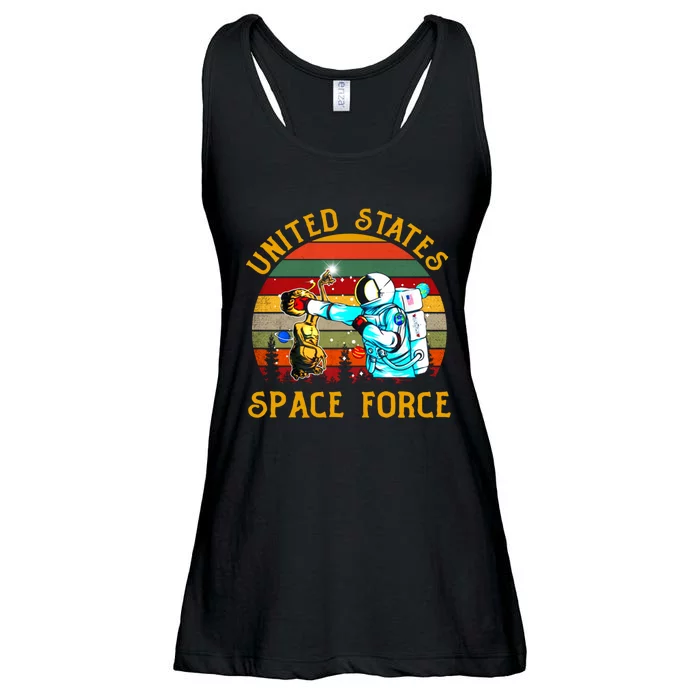 United States Space Force Vintage Funny Ladies Essential Flowy Tank