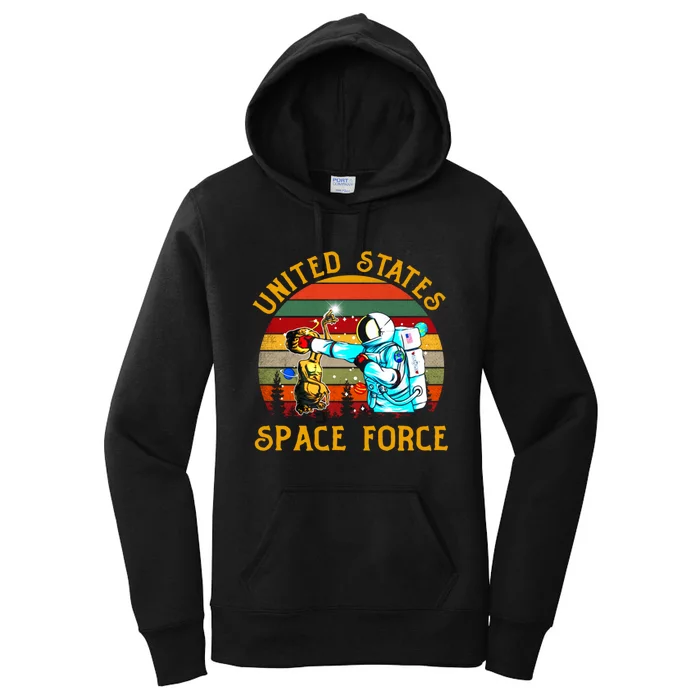 United States Space Force Vintage Funny Women's Pullover Hoodie