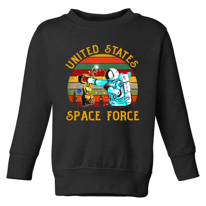 United States Space Force Vintage Funny Toddler Sweatshirt