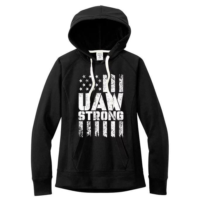 UAW Strong Solidarity UAW Proud Union UAW Laborer Worker Women's Fleece Hoodie