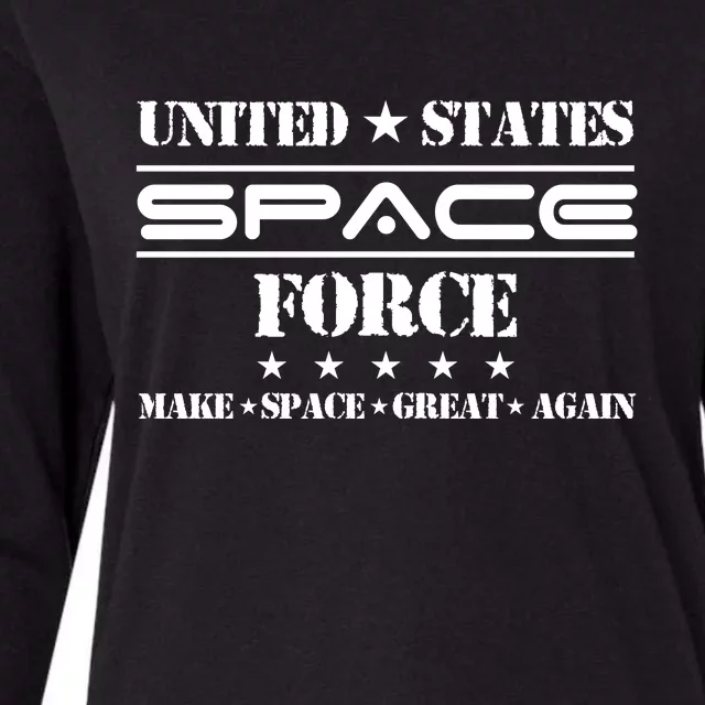 United States Space Force Womens Cotton Relaxed Long Sleeve T-Shirt