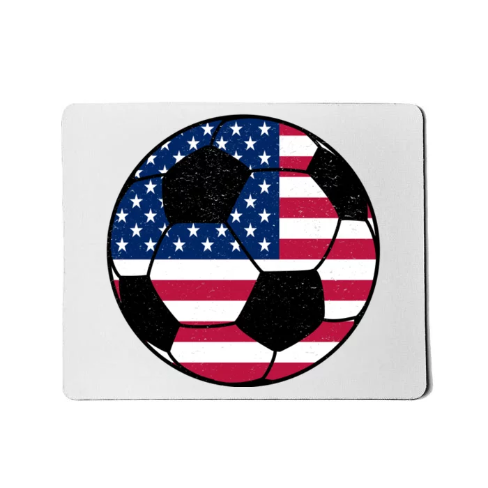 United States Soccer Ball Sport Vintage Mousepad