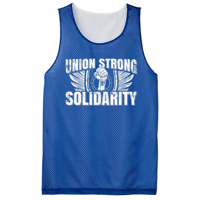 Union Strong Solidarity UAW Worker Laborer Mesh Reversible Basketball Jersey Tank