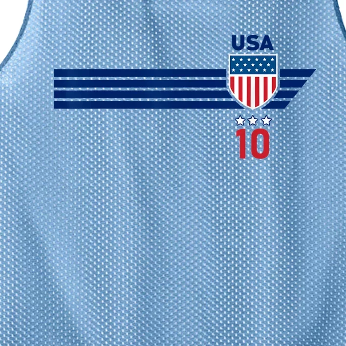 USA Stars Stripes Patriotism US Soccer Fan Jersey Mesh Reversible Basketball Jersey Tank