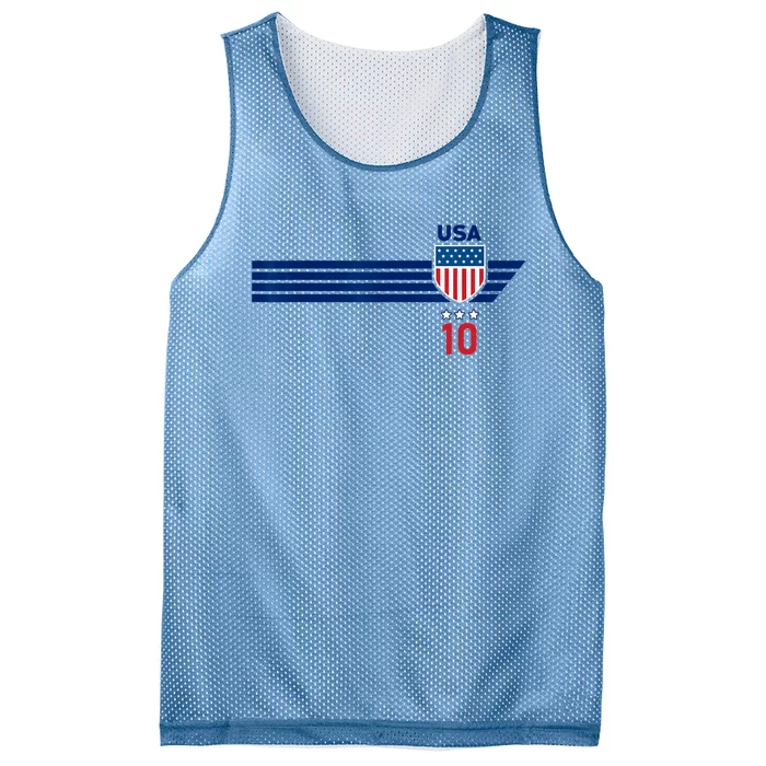 USA Stars Stripes Patriotism US Soccer Fan Jersey Mesh Reversible Basketball Jersey Tank