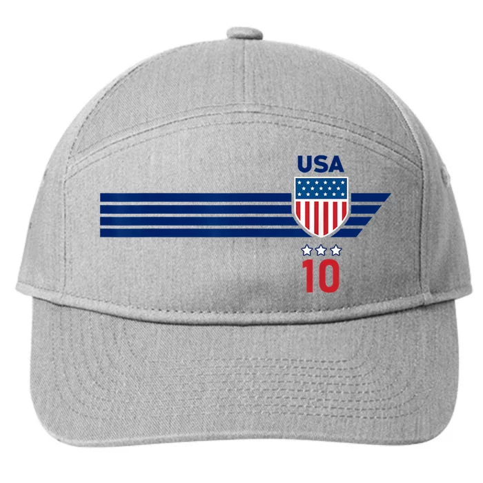 USA Stars Stripes Patriotism US Soccer Fan Jersey 7-Panel Snapback Hat