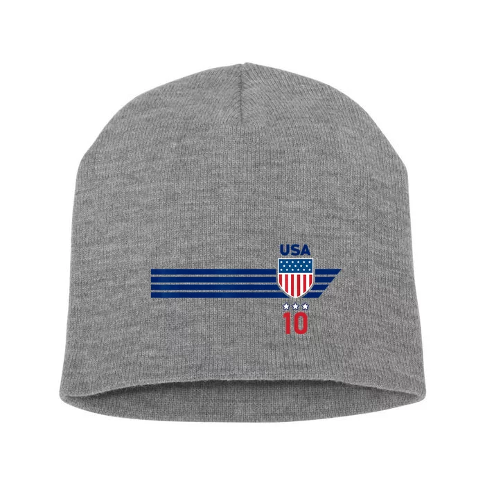 USA Stars Stripes Patriotism US Soccer Fan Jersey Short Acrylic Beanie