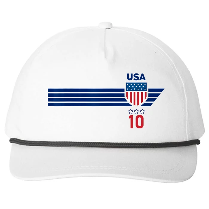 USA Stars Stripes Patriotism US Soccer Fan Jersey Snapback Five-Panel Rope Hat