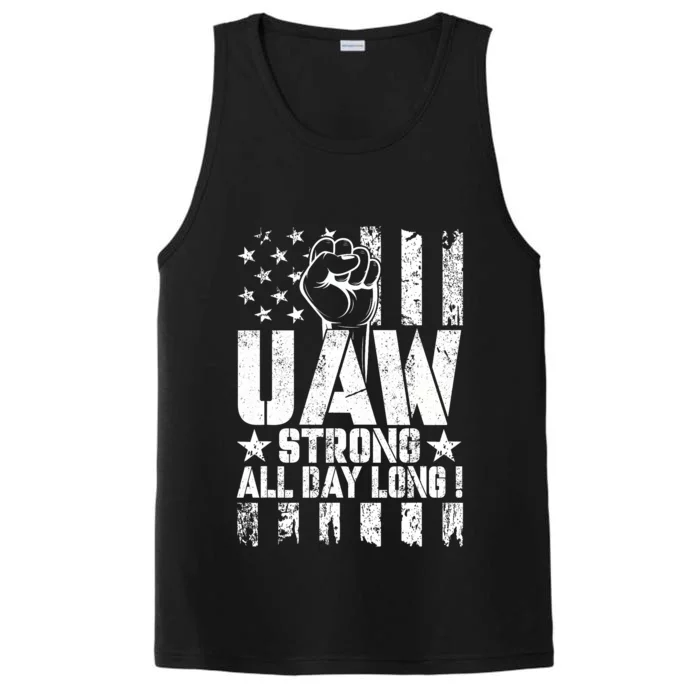 UAW Strong Solidarity UAW Proud Union UAW Laborer Worker Performance Tank