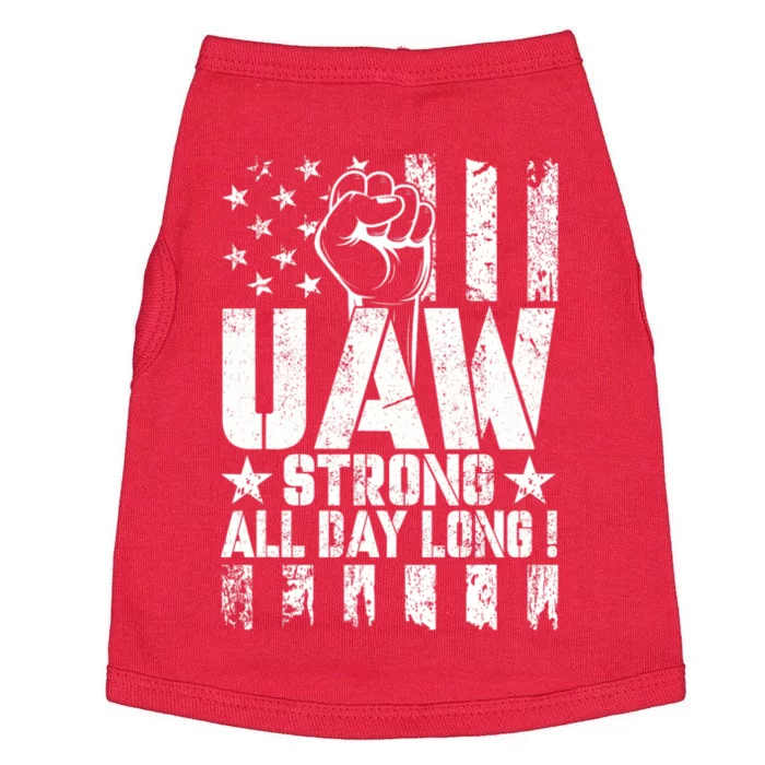 UAW Strong Solidarity UAW Proud Union UAW Laborer Worker Doggie Tank