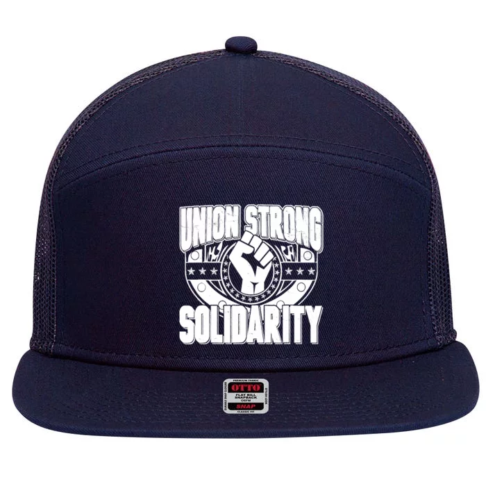 Union Strong Solidarity 7 Panel Mesh Trucker Snapback Hat