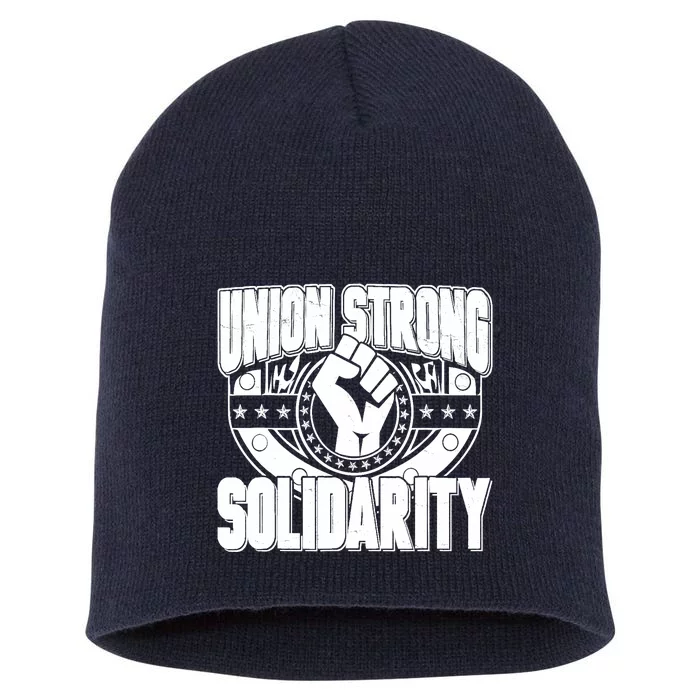 Union Strong Solidarity Short Acrylic Beanie