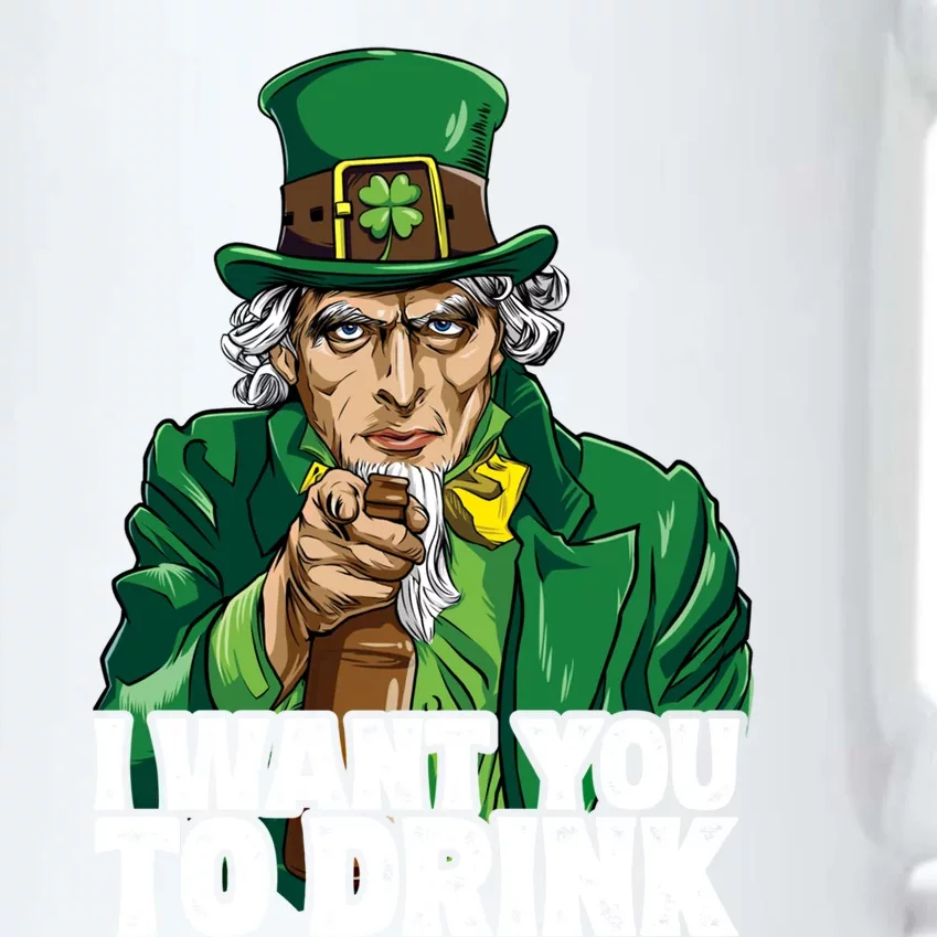 Uncle Sam St Patricks Day I Want You To Leprechaun Gift Black Color Changing Mug