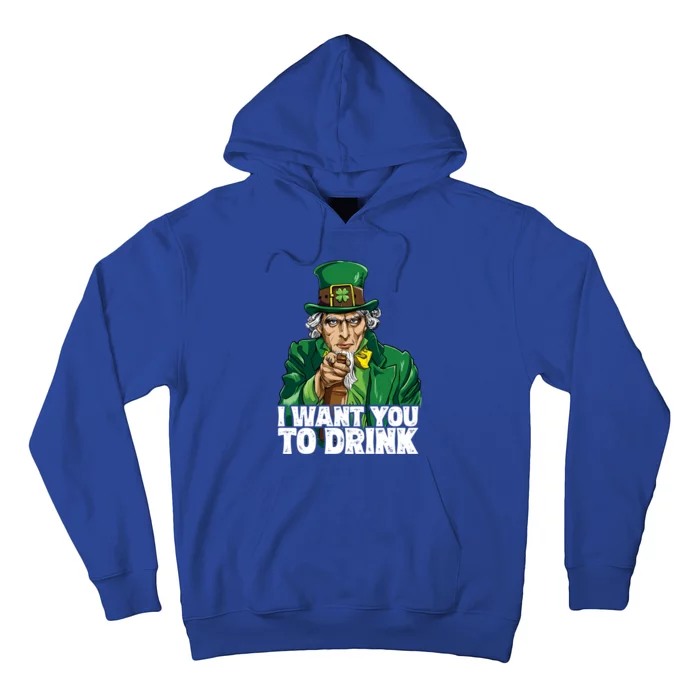 Uncle Sam St Patricks Day I Want You To Leprechaun Gift Hoodie