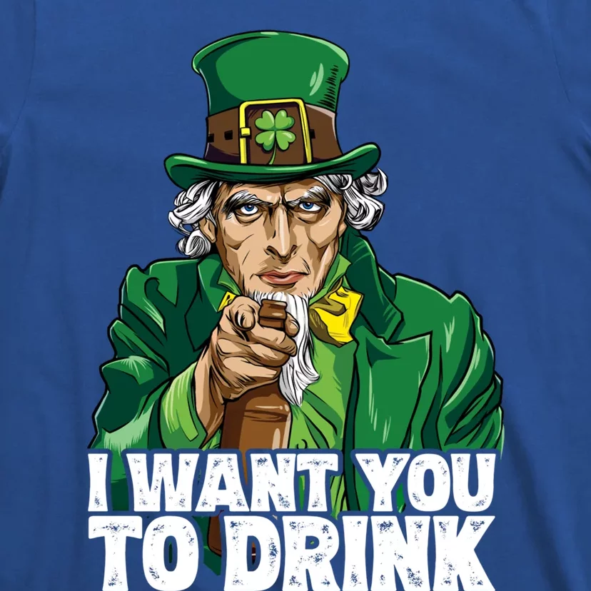 Uncle Sam St Patricks Day I Want You To Leprechaun Gift T-Shirt