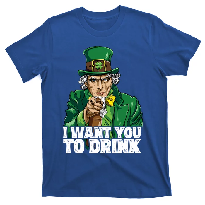 Uncle Sam St Patricks Day I Want You To Leprechaun Gift T-Shirt