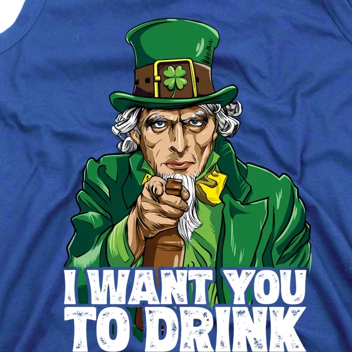 Uncle Sam St Patricks Day I Want You To Leprechaun Gift Tank Top