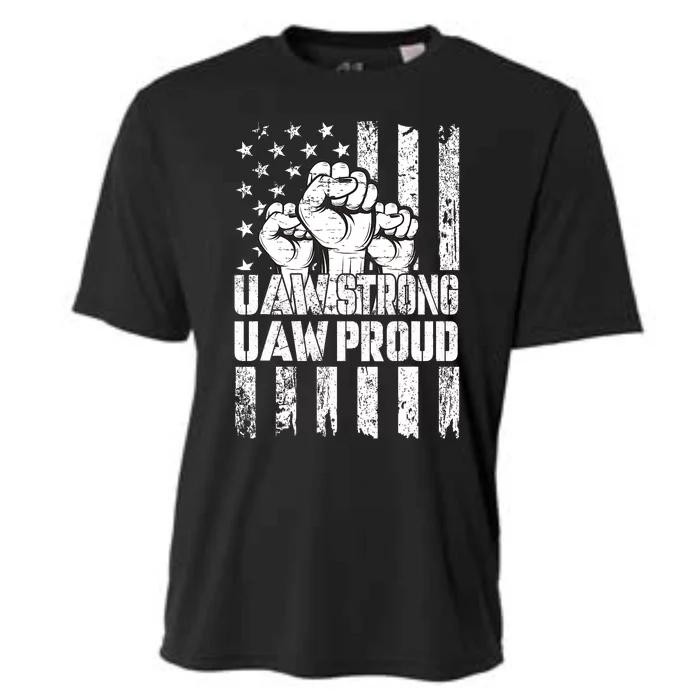 UAW Strong Solidarity UAW Proud Union UAW Laborer Worker Cooling Performance Crew T-Shirt