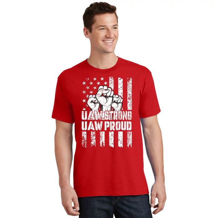 UAW Strong Solidarity UAW Proud Union UAW Laborer Worker T-Shirt