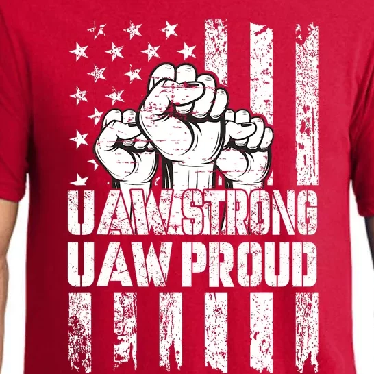 UAW Strong Solidarity UAW Proud Union UAW Laborer Worker Pajama Set