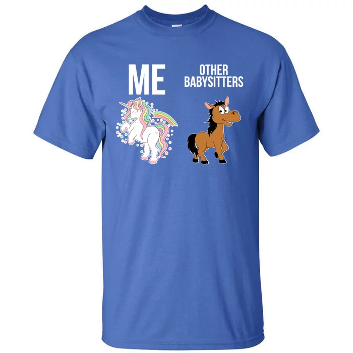 Unicorn Sitter Sitting Sitters Meaningful Gift Tall T-Shirt