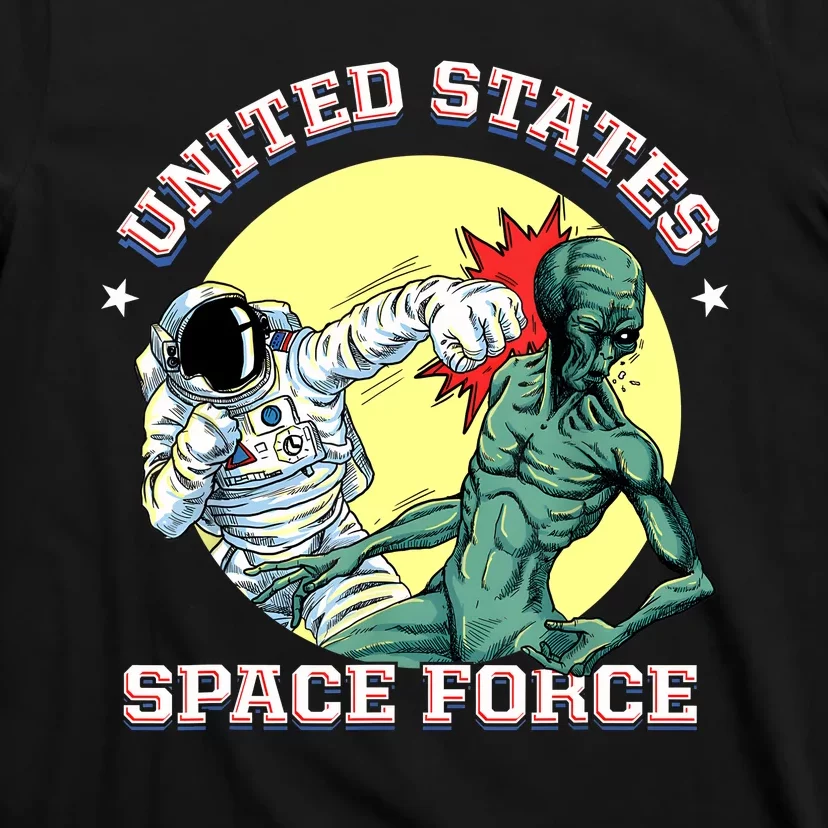 United States Space Force Funny Space Lover & UFO Alien T-Shirt