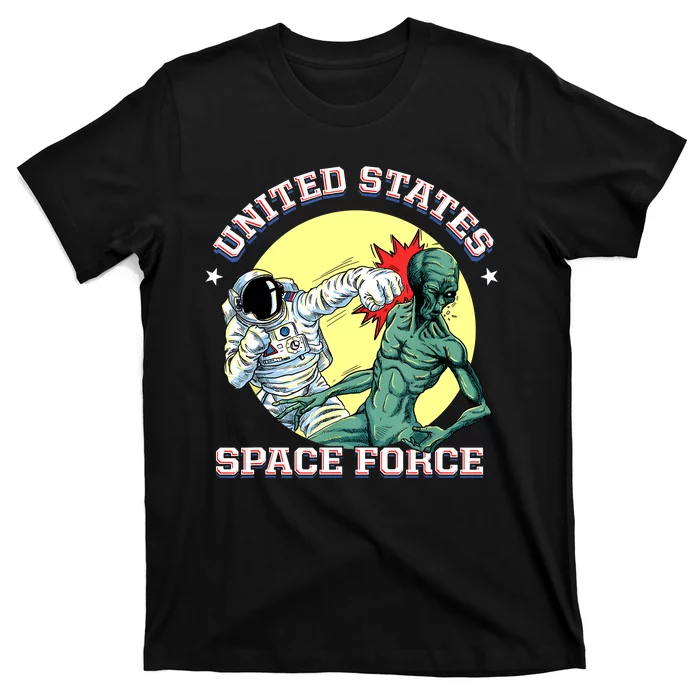 United States Space Force Funny Space Lover & UFO Alien T-Shirt