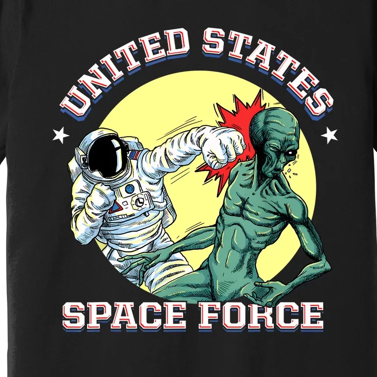 United States Space Force Funny Space Lover & UFO Alien Premium T-Shirt