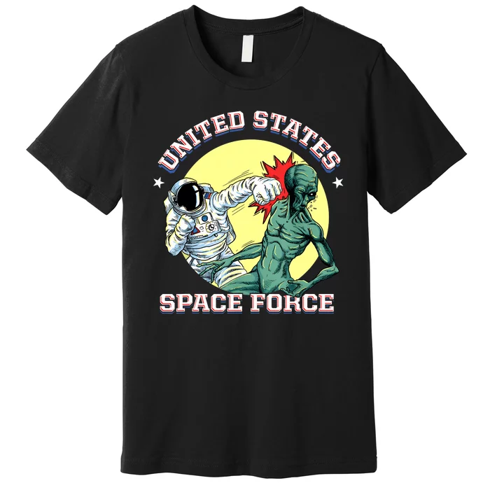 United States Space Force Funny Space Lover & UFO Alien Premium T-Shirt