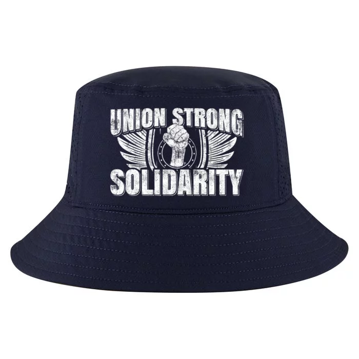 Union Strong Solidarity UAW Worker Laborer Cool Comfort Performance Bucket Hat