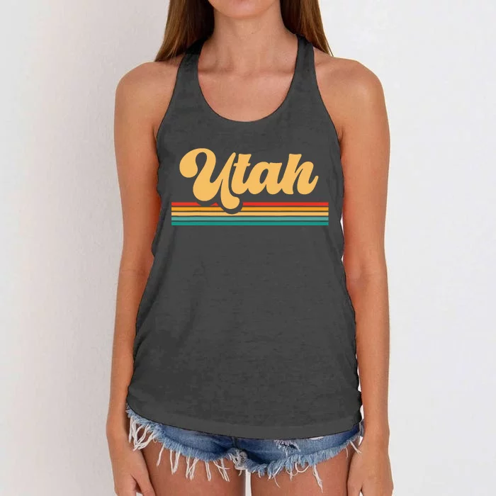 Us State Souvenir Utah Women's Knotted Racerback Tank