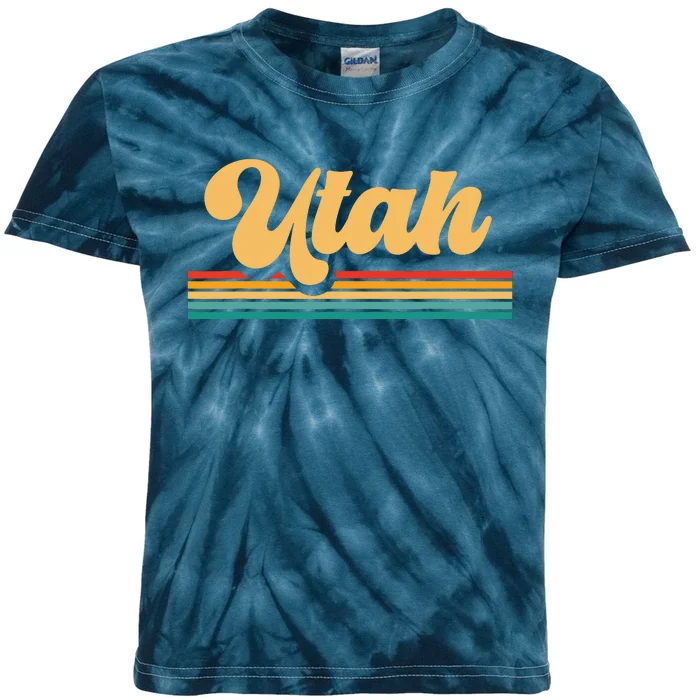 Us State Souvenir Utah Kids Tie-Dye T-Shirt