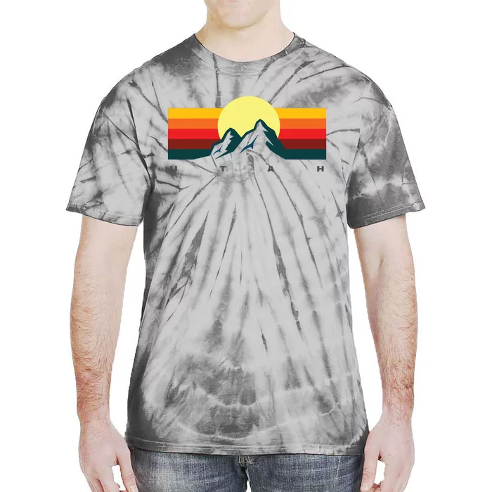 Us States Souvenir Mountain Utah Tie-Dye T-Shirt