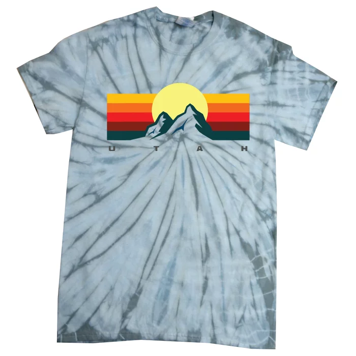 Us States Souvenir Mountain Utah Tie-Dye T-Shirt