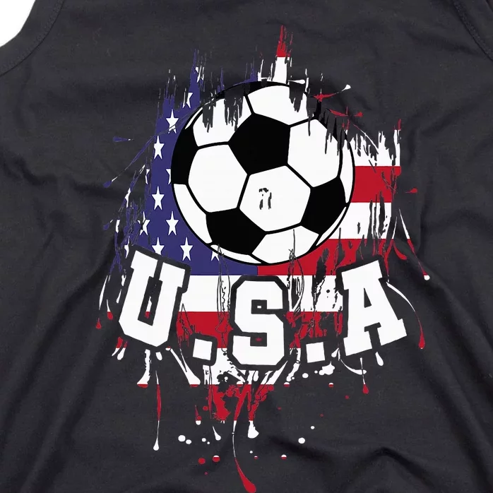 United States Soccer American Football Usa Futbol Tank Top