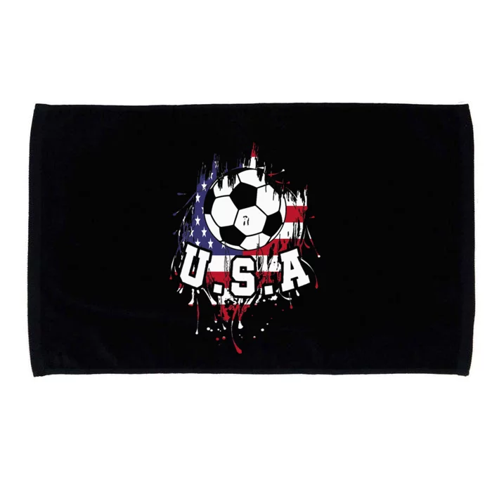 United States Soccer American Football Usa Futbol Microfiber Hand Towel