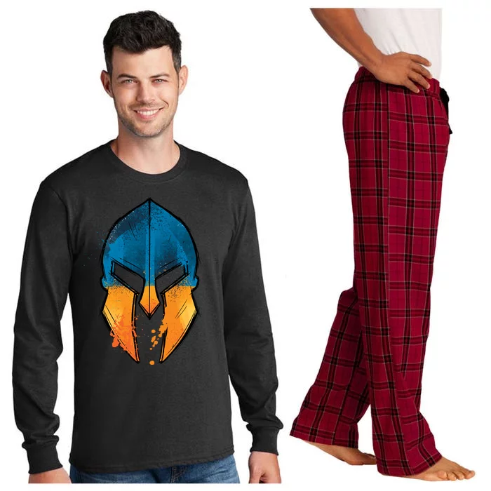 Ukraine Shield Spartan Long Sleeve Pajama Set