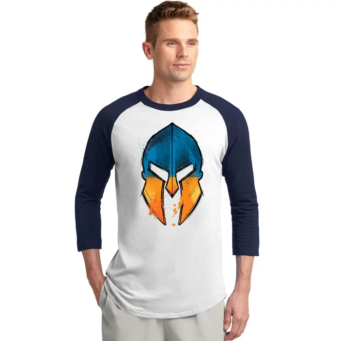 Ukraine Shield Spartan Baseball Sleeve Shirt