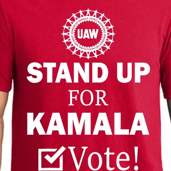 Uaw Strike Stand Up For Kamala Vote Uaw Red President Kamala Harris 2024 Vote Pajama Set