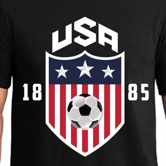 USA Soccer Shirt 1885 American Soccer USA Jersey Fan Pajama Set