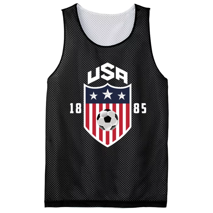 USA Soccer Shirt 1885 American Soccer USA Jersey Fan Mesh Reversible Basketball Jersey Tank