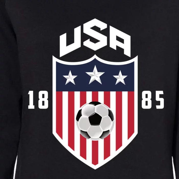 USA Soccer Shirt 1885 American Soccer USA Jersey Fan Womens California Wash Sweatshirt