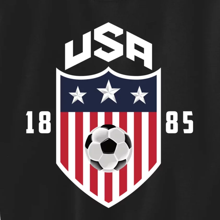 USA Soccer Shirt 1885 American Soccer USA Jersey Fan Kids Sweatshirt