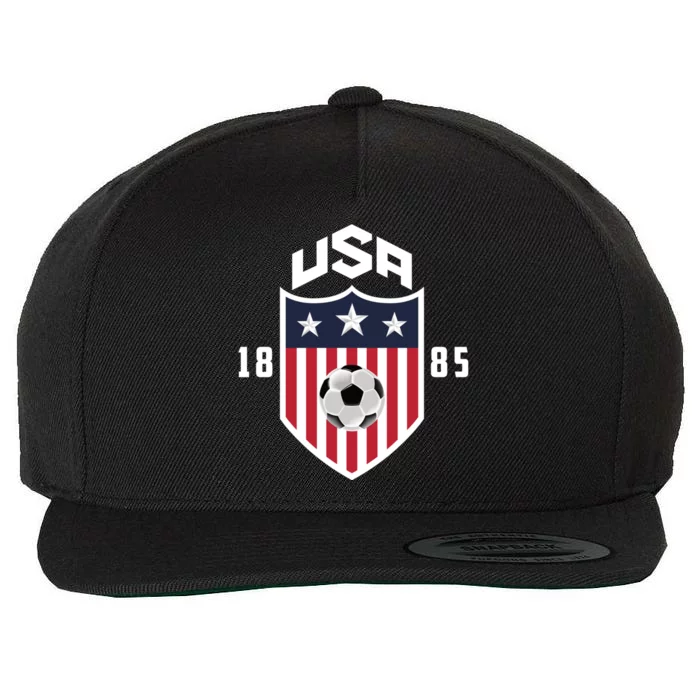 USA Soccer Shirt 1885 American Soccer USA Jersey Fan Wool Snapback Cap