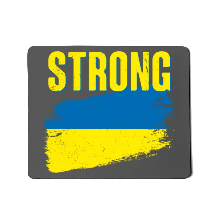 Ukraine Strong Stand With Ukraine Flag Mousepad