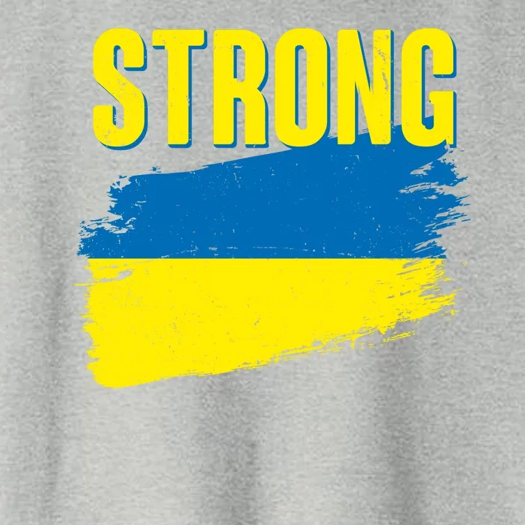 Ukraine Strong Stand With Ukraine Flag Women's Crop Top Tee