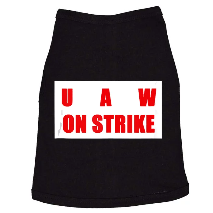 UAW Strike Striking UAW Workers Walkout Gift Design Doggie Tank