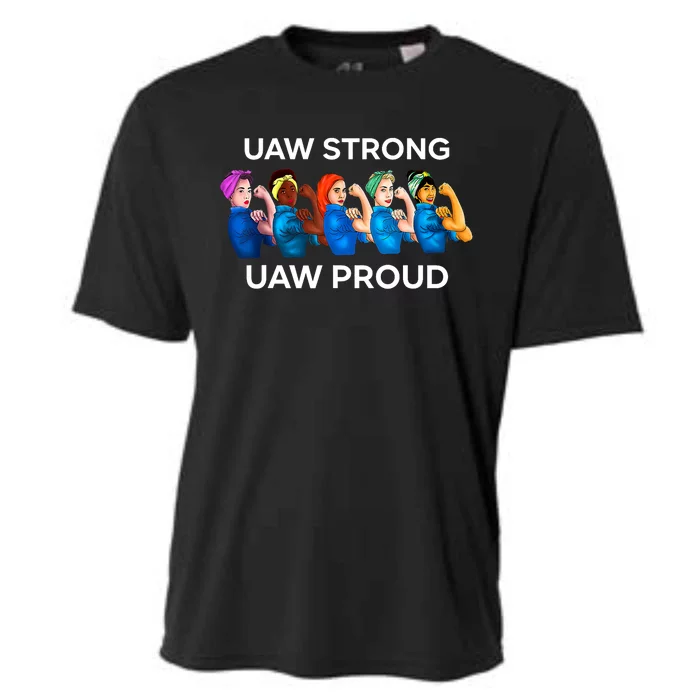 UAW Strong Solidarity UAW Proud Union UAW Laborer Worker Cooling Performance Crew T-Shirt