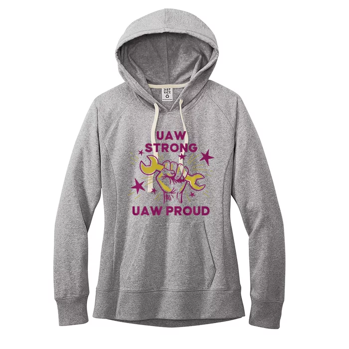 UAW Strong Solidarity UAW Proud Union UAW Laborer Worker Women's Fleece Hoodie